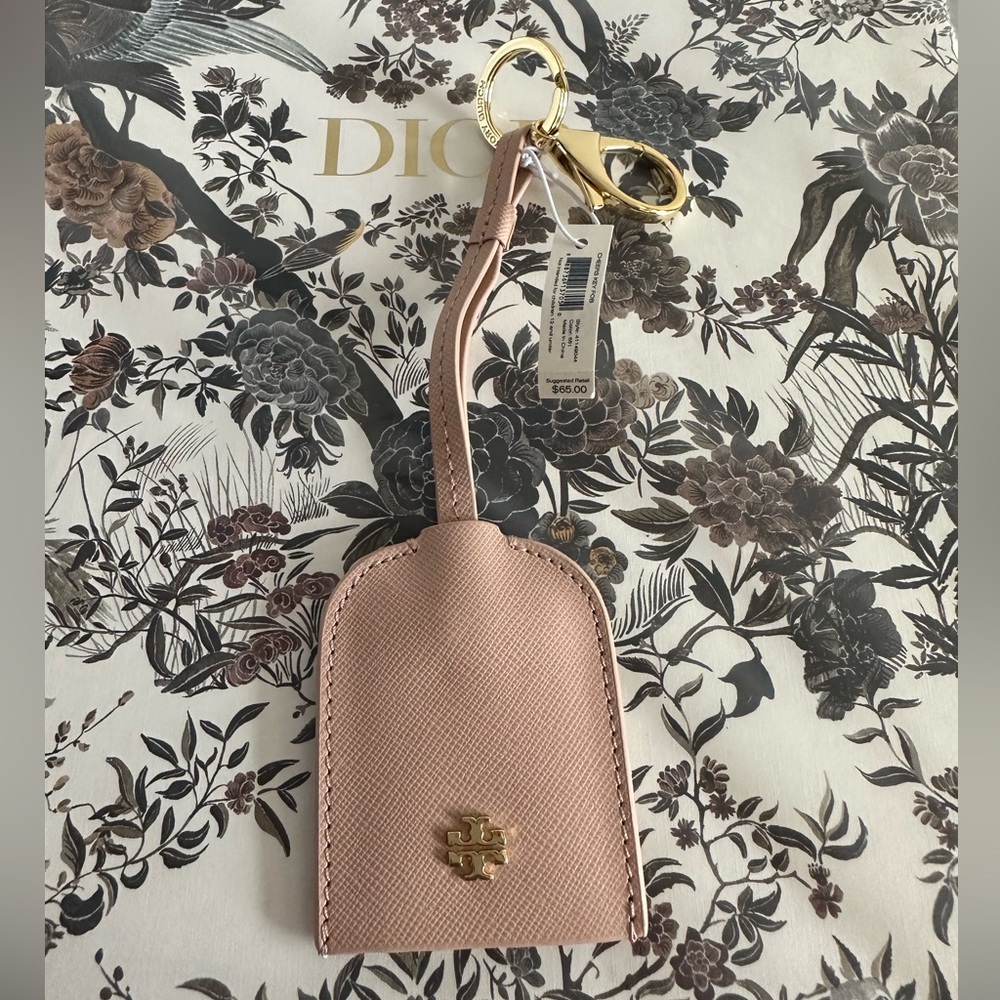 Tory Burch CHEERS Keyfob - Leather Bottle Opener Keychain - NWT
